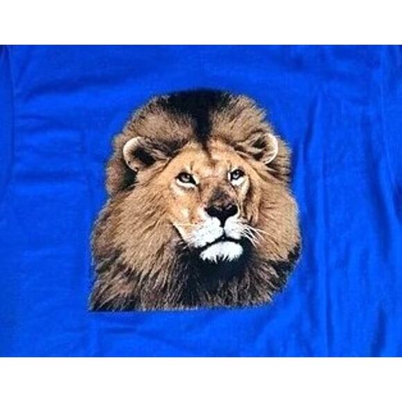 RARE Detroit Lions 90s STARTER Image tee shirt L Graphic animal NFL football vtg - Picture 4 of 7